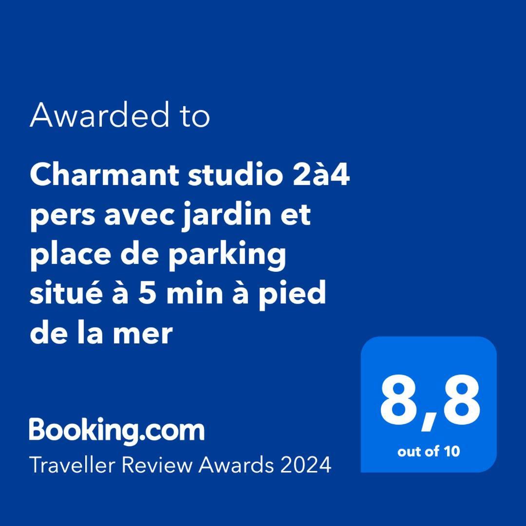 בנדול Charmant Studio 2A4 Pers Avec Jardin Et Place De Parking Situe A 5 Min A Pied De La Mer מראה חיצוני תמונה